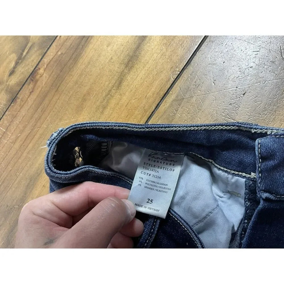 KANCAN Women’s Jeans Estilo Raw Hem Size 3/25 Blue 5-Pocket - Picture 5 of 12